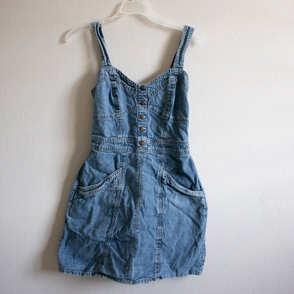 Japra Denim Mini Dress - Medium - Picture 1 of 2